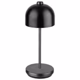 LED Table Lamp - JOSEF MICRO - Rechargeable - Cordless - 3-step dimmable - Ø80mm - Black - with Charging Dock