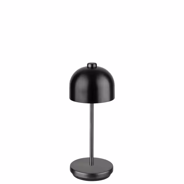 Lámpara de mesa LED - recargable - inalámbrica - JOSEF MINI - regulable en 3 niveles - 3 temperaturas de color - IP54 - autonomía 8–33h - Ø 80mm - Negro