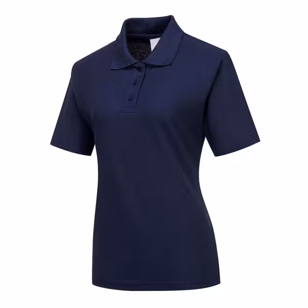 Dames poloshirt - donkerblauw - Maat: XS