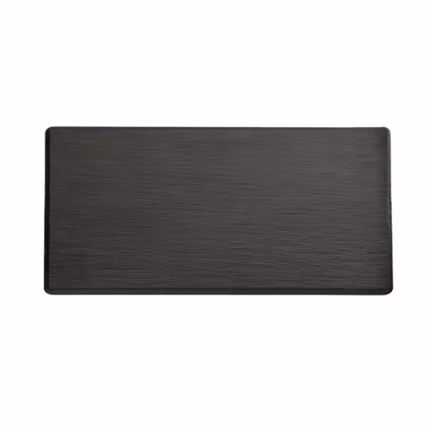 (6 adet) GN 1/3 Tepsi - SLATE - Melamin - 325x176mm - Yükseklik: 12mm - Siyah