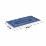 (6 pz) Vassoio GN - BLUE OCEAN - Melamina - GN 1/3 - Altezza: 20mm - Bianco/Blu