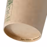 (1000 Stück) Pappbecher - 100ml - Ø 62mm - Braun