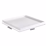 (6 pcs) GN 2/3 Gastronorm Tray - ASIA PLUS - Melamine - 354x325mm - Height: 30mm - White