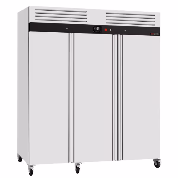 Commercial Upright Freezer ECO – Stainless Steel – 1800 L – 3 Stainless Steel Doors – Plastic Interior Door Lining