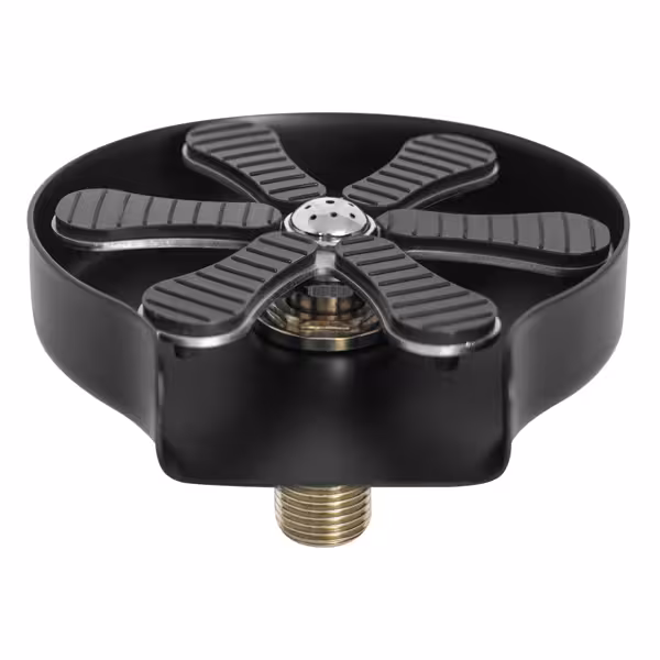 Glazen douche - G3/8" - Zwart