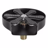 Enjuagador de vasos - con regulador de caudal integrado - conexión G3/8" - Negro