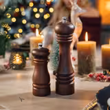 (6 uds) Molinillo de sal - ETERNAL - Madera - Altura: 155mm - Marrón oscuro