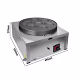 Commercial Gas Crepe Maker - Thermostatic Control