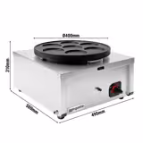 Crepera a gas PROFESIONAL - Manual - Forma: 7 cavidades