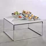 (6 Stück) GN-Tablett 1/2 - ASIA PLUS - Melamin - Höhe: 30mm - Weiß