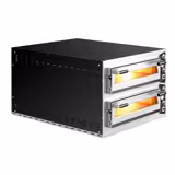 Elektrisk pizzaugn (el-däck/box) - med chamottesten - 990x1270 mm - 6+6 x Ø 35 cm - 2‑däck - upp till 450 °C - Manuell