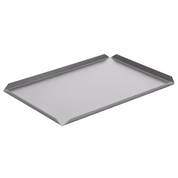 (5 st) Konditoribricka - anodiserad aluminium - 400x100x10 mm - silver