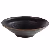 (6 uds) Bol redondo - MARONE - Melamina - 2L - Ø305mm - Negro/Marrón