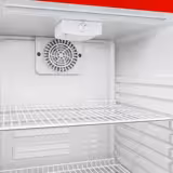 Commercial Mini Bar Refrigerator - 495mm - 113L - with 1 glass door & reversible hinges - Red - Double-glazed glass door