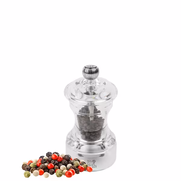 (6 pieces) PEUGEOT | BISTRO - Pepper Mill - Acrylic - Height: 100mm
