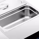 Aquecedor de chocolate em banho-maria - 2x GN 1/3 90mm - 1,5kW - incl. 2 tampas e 2 cubas GN 1/3