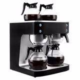 Macchina per caffè americano professionale - 2x1,8L - con 4 piastre riscaldanti - incl. 2 caraffe in vetro