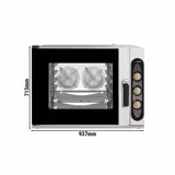 Electric Commercial Combi Oven - Manual Controls - 5x GN 1/1 - incl. Mounting brackets