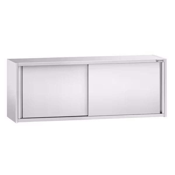 Pensili in acciaio inox PREMIUM - 2000x400mm - con porta scorrevole - altezza 650mm