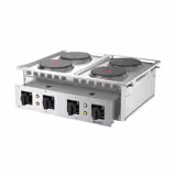 Cucina elettrica professionale - 800x765x265mm - 10,4 kW - 4 piastre tonde - da incasso