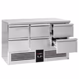 Mostrador refrigerado PREMIUM - 1365x700mm - 6 cajones - GN 1/1 - refrigeración estática - 368l