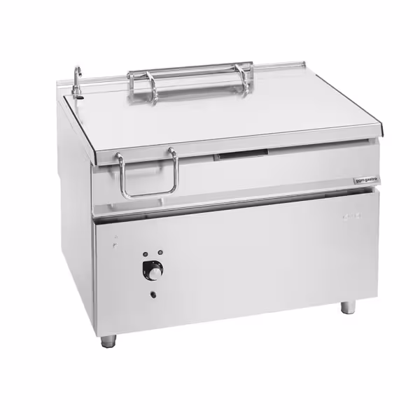 Brasiera elettrica ribaltabile Serie 900 - 120L - 14,4kW - ribaltamento motorizzato - rubinetto carico acqua