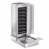 Grill kebab gaz - 4 brûleurs - incl. 2 pare-éclaboussures