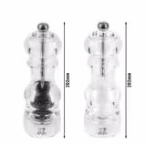 (6 pieces) PEUGEOT | NANCY - Salt & Pepper Mill - Acrylic - Height: 180mm