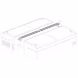 Connecting strip - Stainless steel - White - incl. Cover - for TII518-C