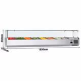 Opzetkoelvitrine ECO - 1800x395mm - 8x GN 1/3