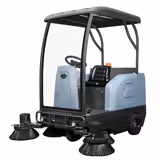 Balayeuse autoportée professionnelle - Productivité 13000m²/h - Sur batterie - Largeur de balayage 190cm