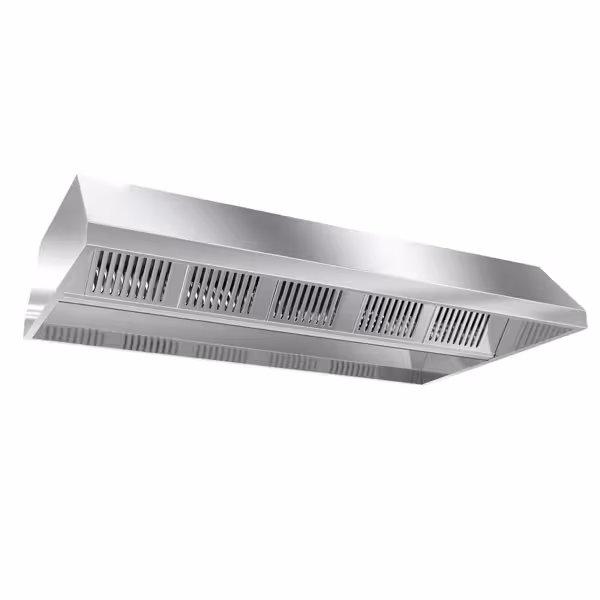 Eiland afzuigkap - plafondmodel - 1200mm - 1200x1300x450mm - 1800m³/u - met labyrintfilters & LED-verlichting