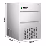 Machine à glaçons avec bac de stockage - 80kg/24h