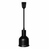 Lámpara de calentamiento por infrarrojos - 275W - Ø175mm - para buffet - con bombilla - Negro