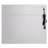 Wandafzuigkap RVS - 700mm diep - 800mm - zonder motor - met 1 labyrintfilter en verlichting