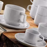 (12 Stück) ENTITY - Türkische Mokkatasse - Weiß