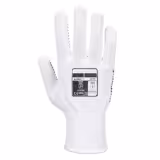 (10 paia) Guanti da lavoro in cotone puntinati PVC - Bianco/Blu - Taglia: XL