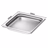Stainless Steel Gastronorm Pan GN 2/3 - Depth: 40mm