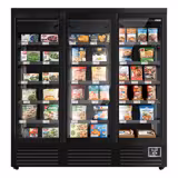 Estante de congelador de pared - 1890mm - 1539 litros - con iluminación LED, puertas de cristal aislante y 5 estantes