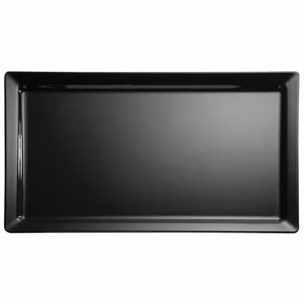 (6 pcs) Plateau de présentation PREMIUM - PURE - Mélamine - 400x300mm - Hauteur:30mm - Noir
