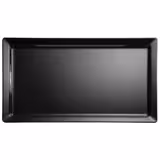 (6 stuks) Dienblad PURE - Melamine - 40x30cm - hoogte: 30mm - Zwart - geschikt voor vaatwasser