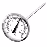 Einstechthermometer - Ø 45mm - Chromnickelstahl - Einstechtiefe: 125mm