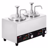 Sausverwarmer met pomp - 1,2kW - 2x2L - incl. inzetbak