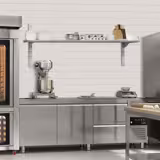 Mensola a parete in acciaio inox PREMIUM - 1800x400mm - con 1 ripiano