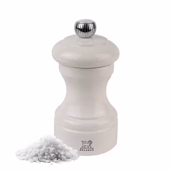 (6 sztuk) PEUGEOT | BISTRORAMA – młynek do soli – drewno – kość słoniowa – wysokość: 100 mm