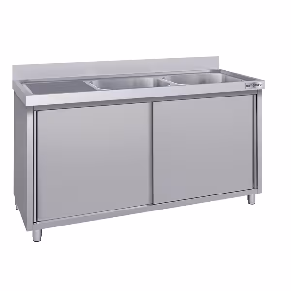 Commercial Sink Cabinet ECO - 2000x700mm - 2 bowls right-hand
