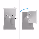 Malaxor de carne electric - 100 kg - 2,2 kW - funcție reverse (înainte & înapoi) - cuvă basculantă