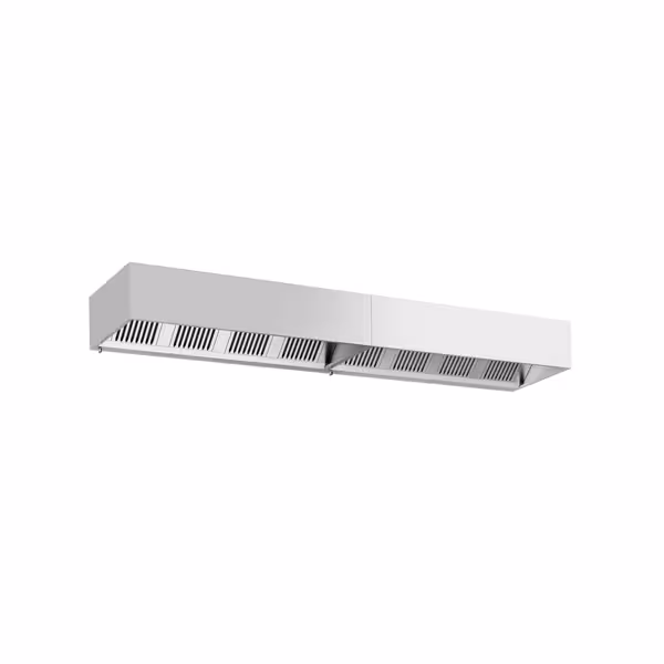 Afzuigkap doosmodel - 4400mm - met labyrintfilters & verlichting