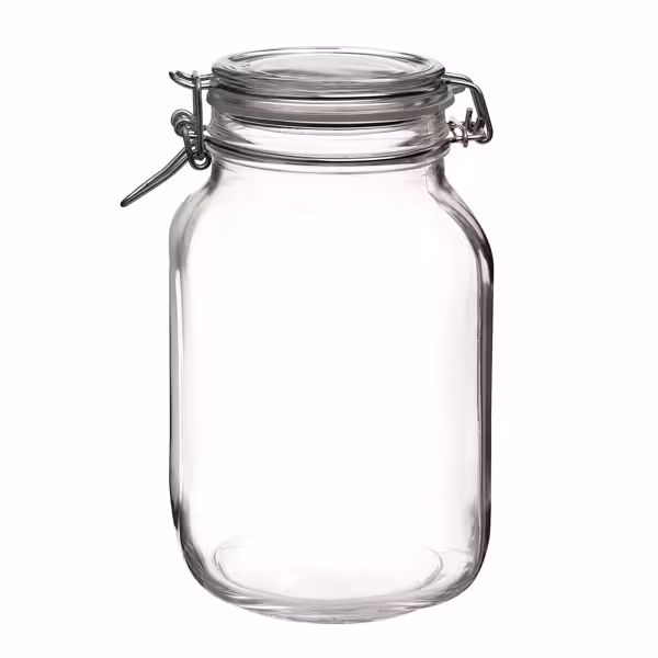 (6 pcs) Bormioli Rocco | Clip Top Preserve Jar - DUBLIN - 2L - with Clip Top Lid