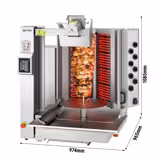 Elettrico Robot per Kebab professionale - 8 resistenze - max 130kg - Da pavimento